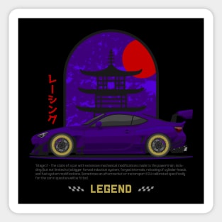 Midnight Racer Purple GT 86 JDM Sticker